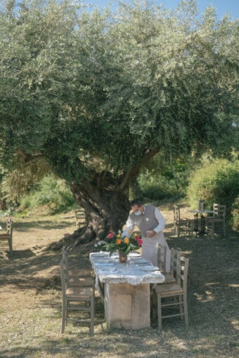 Breakfast under the olives - Kinsterna Hotel