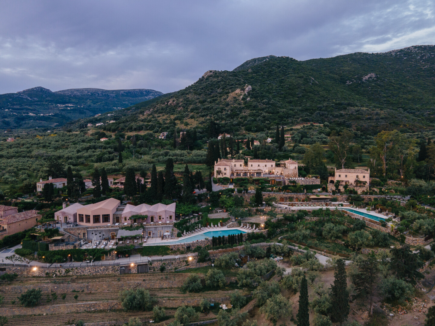 Kinsterna view from vineyards