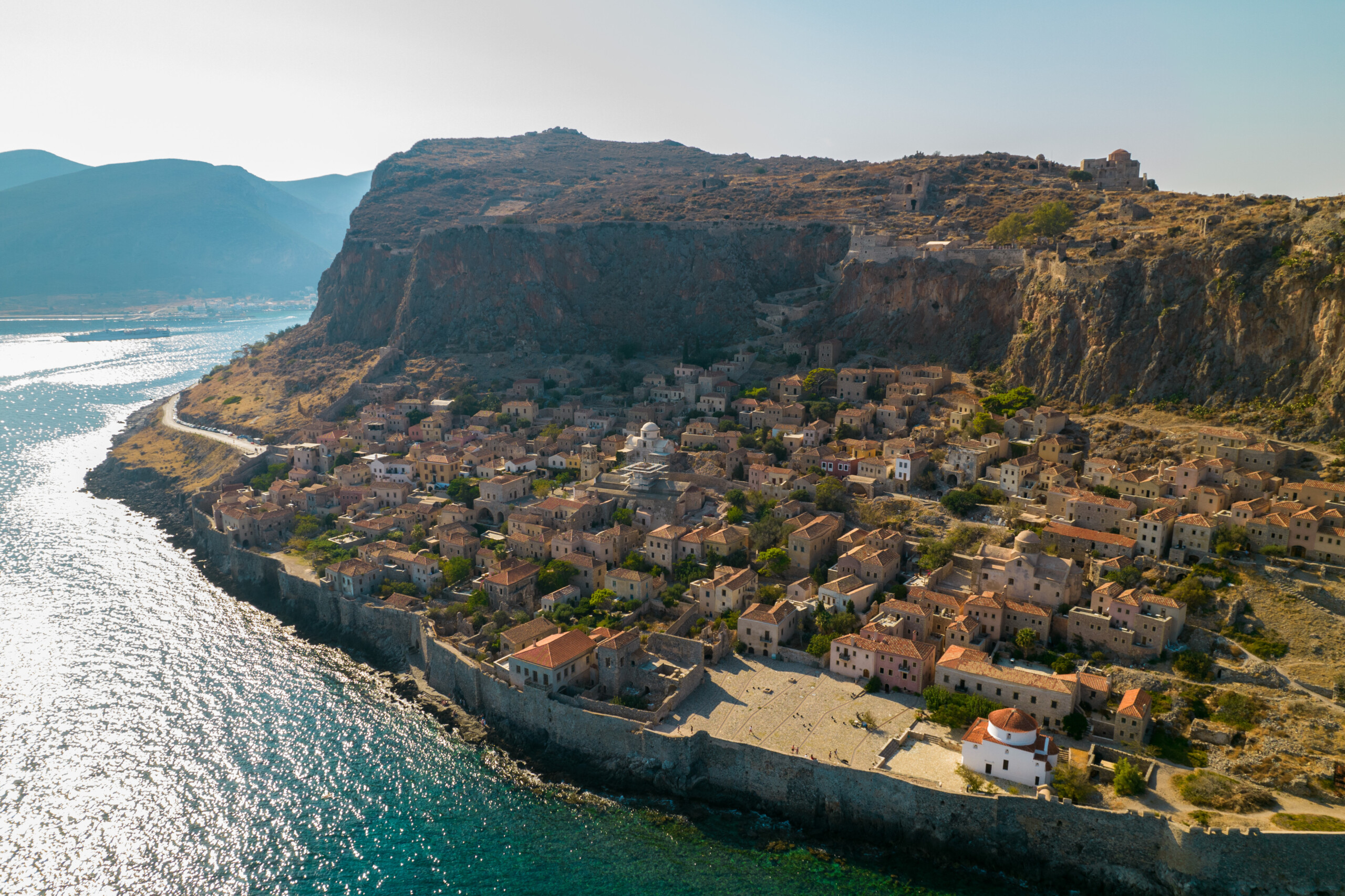 The Medieval castle town of Monemvasia is one of the top things to do near Kinsterna Hotel.